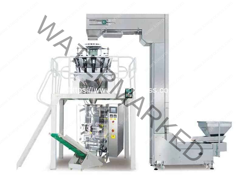 Automatic Kiwi Fruit Chips Weighing Packing Plant